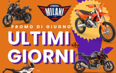 Ultimissimi giorni per le promo KTM di giugno!